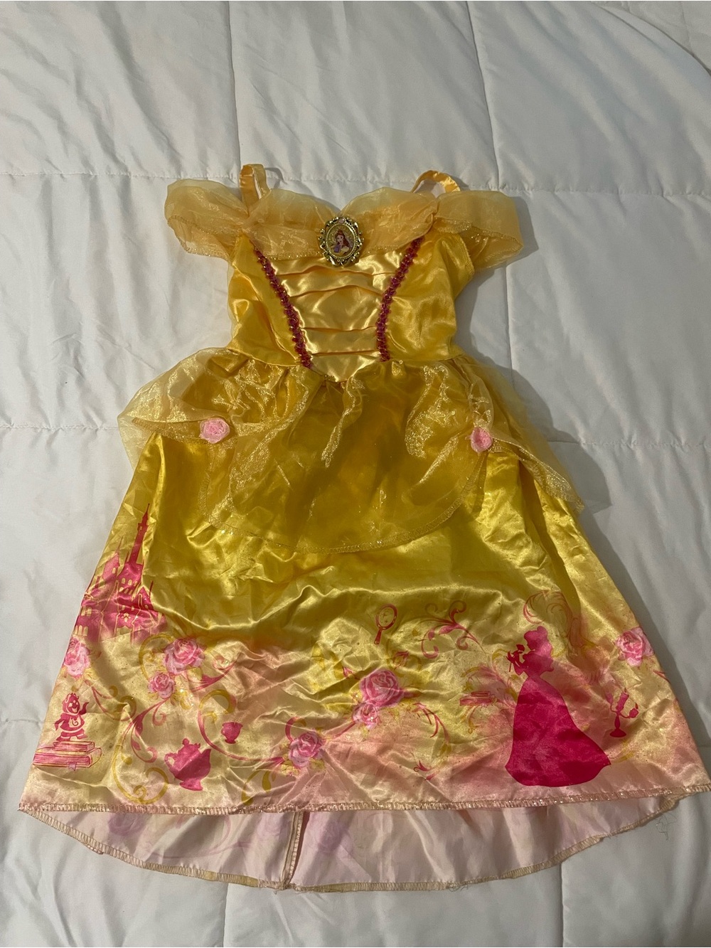 Disney Yellow and Pink Belle Princess Costume